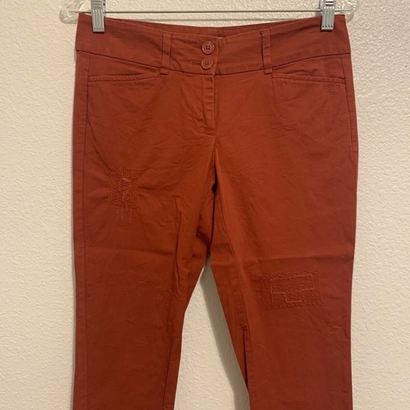 Classic Ann Taylor Loft Rust Red Capri Pant Woman's Petite 2 - Picture 1 of 11